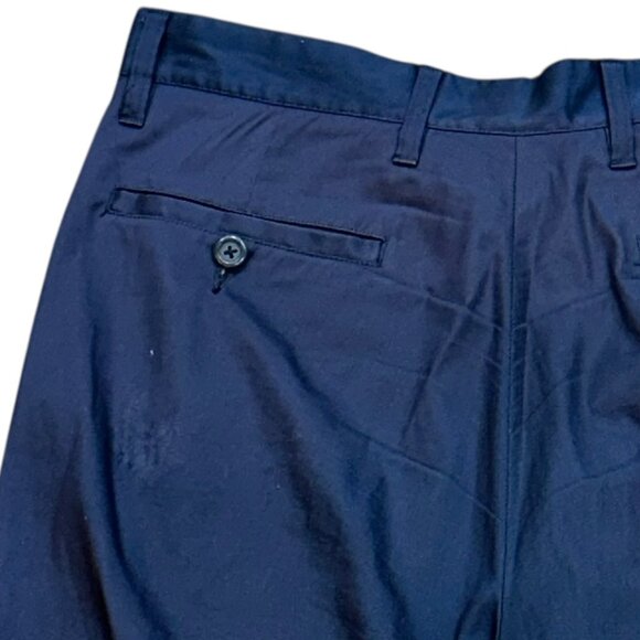 Stitch Golf Tech 9" Shorts Navy Button Size 36 Preppy Summer Stretch - Picture 4 of 7